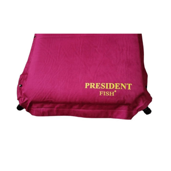Коврик самонадувной President Fish 8см красный пупыр. 190*66 8818003
