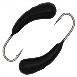 Мормышка вольфрамовая Condor Чесночинка d 4,0 мм, вес 1,6 гр, цвет черный с красной точкой 10 шт