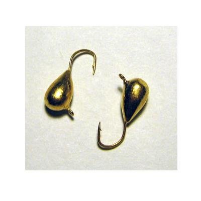 Мормышка вольфрамовая Lumicom Капля с ушком d4.0 золото 10шт