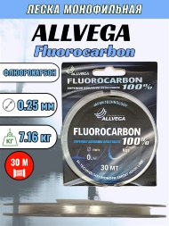 Леска ALLVEGA FX Fluorocarbon 0.25 30м