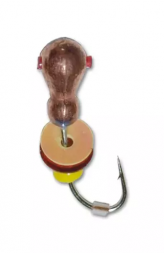 Мормышка вольфрамовая Grifon Муравей отв. с кембр., паетка, бисер 4935C S 3.5мм 10шт