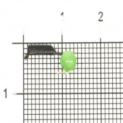 Мормышка вольфрамовая True Weight цена за 1 шт Гвоздешарик гв. d2 кош. глаз зеленый