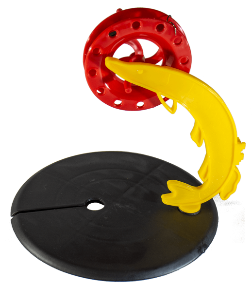 Жерлица Лиман Щука оснащ. двойником катушка 90мм ножка 200мм флажок индив. упаковка