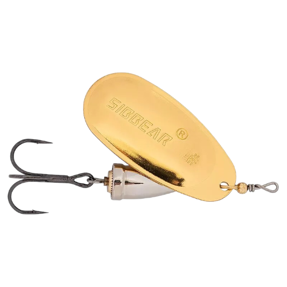 Блесна SIBBEAR вращающаяся Commeto №2 L  45 мм, W  6.0 гр, C  Brass
