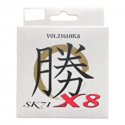 Леска плетеная Волжанка SK-71 X8 150м/0.23мм 18.10кг #2.0-40Lb цв. зеленый