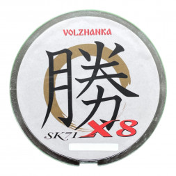 Леска плетеная Волжанка SK-71 X8 150м/0.16мм 10.00кг #1.0-22Lb цв. зеленый