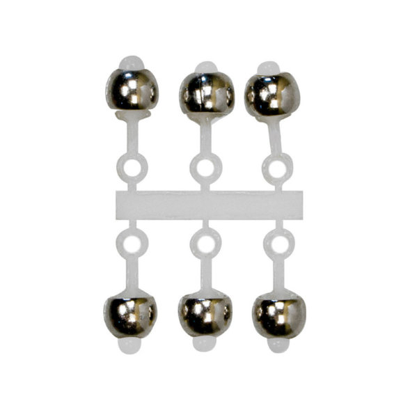 Подвес д/мормышки ЛЕВША Шар латунь серебро 3.3мм 20шт