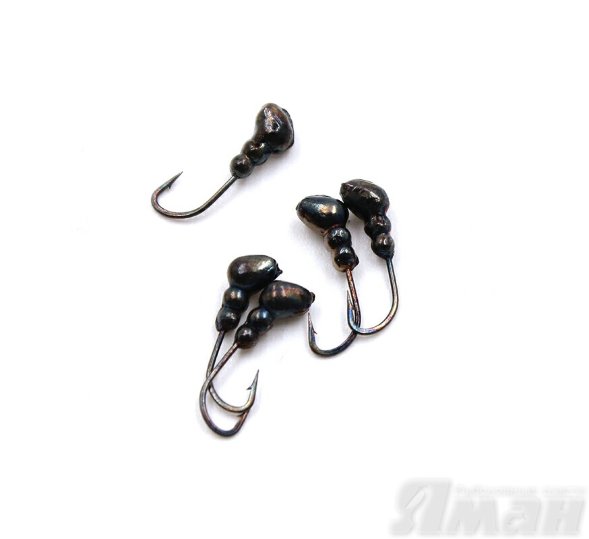 Мормышка ЯМАН муравей с отв.,цв.BN, d 4, цена за 1 шт.