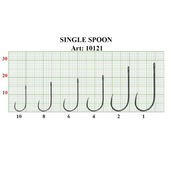 Крючок Fish Season Single spoon baitholder №8 BN 7шт 10121-08F