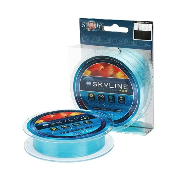 Леска SPRUT Skyline Fluorocarbon Composition EvoTech RPO Blue 0.505 100м